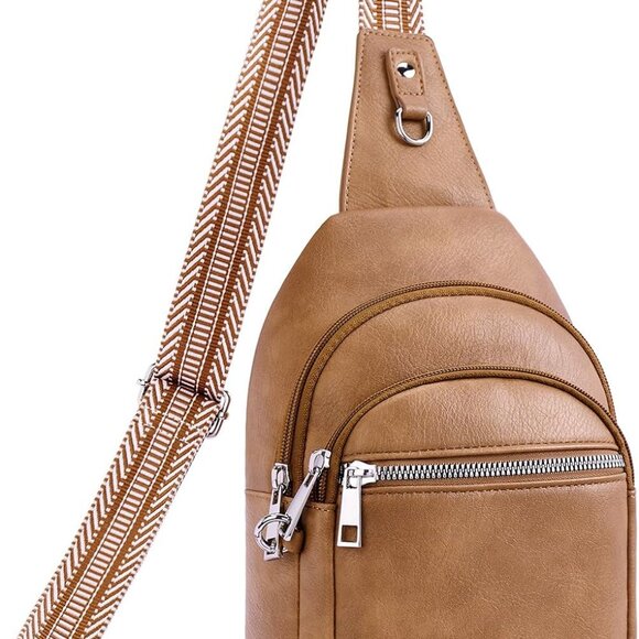 Camel Anti-Theft RFID Crossbody Travel Bag for Women, Compact & Stylish - Picture 1 of 6